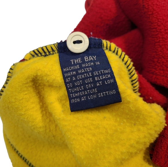 VTG 90s Christopher Rand Performance Colorblock Fleece Shirt Colorful Mens Small - Picture 7 of 10